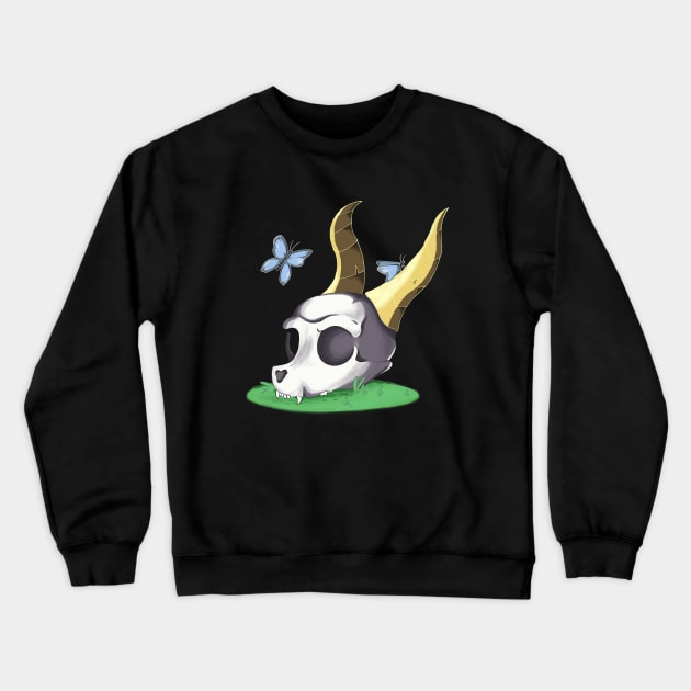 Spyro The Dragon Skull Crewneck Sweatshirt by Skarmaiden